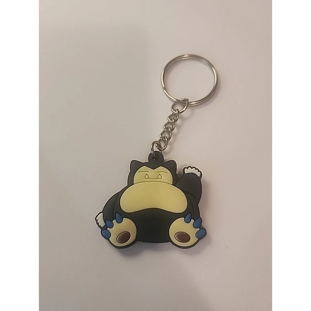 Small Snorlax Pokémon 2‎ Sided Rubber Keychain